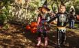 Children in fancy dress walking, Frights & Sprites at Blackgang Chine, What's On, October half term, Isle of Wight