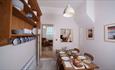 Kitchen and dining area at Beach Cottage, Fort Victoria Cottages, Yarmouth, Isle of Wight, self catering