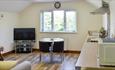 Isle of Wight, Accommodation, Self Catering, Copperfield Lodge, Image showing Kitchen and dining area