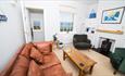 Living room at Spinnakers, Fort Victoria Cottages, Yarmouth, Isle of Wight, self catering