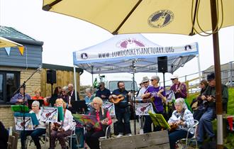 Community music in the Courtyard at the Isle of Wight Donkey Sanctuary — image from event listing
