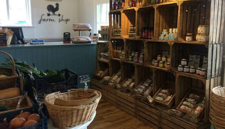 Inside of The Pantry with a variety of Isle of Wight produce on display, local produce, Binstead, let's buy local