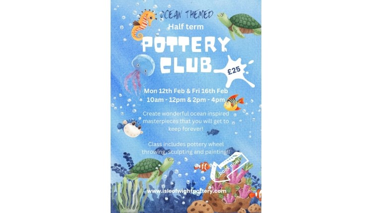 Isle of Wight, Things to do, Feb Half Term, Pottery Club