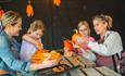 Pumpkin Carving at Tapnell Farm Park at Halloween event, Isle of Wight, What's On