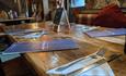 Isle of Wight, Eating Out, Food and Drink, The Crown Inn Shorwell, table setting