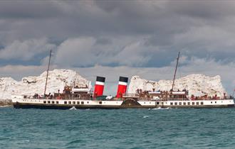Isle of Wight, things to do, Waverley Paddle Steamer, Yarmouth, Needles