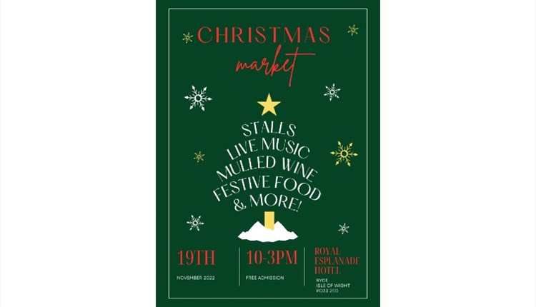 Isle of Wight, Things to do, Christmas Market, Ryde, Festive poster