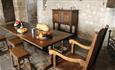 Dining area with table and chairs in Yarmouth Castle, Isle of Wight, Things to Do