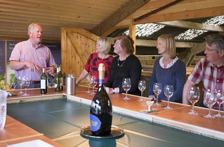 Group around the tasting table