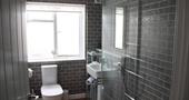 Bathroom with large walk in shower