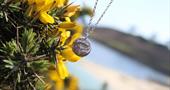 Silver agapanthus necklace