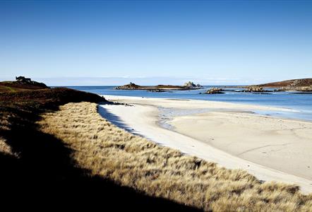 Tresco beach looking out