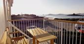 Golden Eagle, apartment, sea view, balcony, holiday, beach, Glandore, St Marys, Isles of Scilly, Scilly