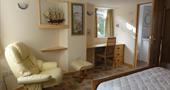 Slippen, apartment, ground floor, accessible shower, country view, private garden, patio, barbecue, holiday, beach, Glandore, St Marys, Isles of Scill