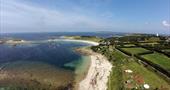 Aerial view of Troytown Campsite.