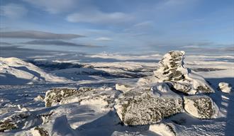 Topptur på ski til Kvitingskjølen, Lom Jotunheimen