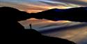 Beautiful colours at sunset at Sognefjellet.