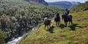 Horseback riding in Lundadalen.