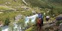 Horseback riding in Lundadalen.