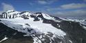 View over Galdhøpiggen, Keilhaus peak and Svellnose.