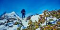 På skitur ved Memurubu i Jotunheimen