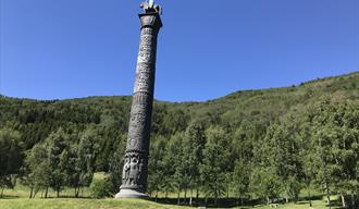 The Saga Column - Elveseter. Photo: Mari Arnøygard Wedum