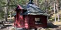 The Skim cabin - a barbeque cabin near the centre.