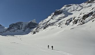 Topptur på ski: Store Dyrhaugstinden (2147 m.o.h.)