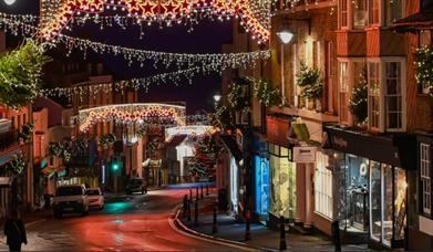 An image of Lyme Regis Christmas Lights