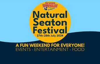 Poster for Natural Seaton Festival showing date of 27th - 28th July 2024