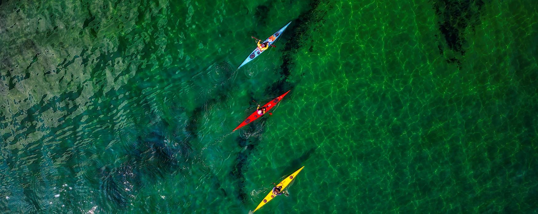 kayaking overhead east devon