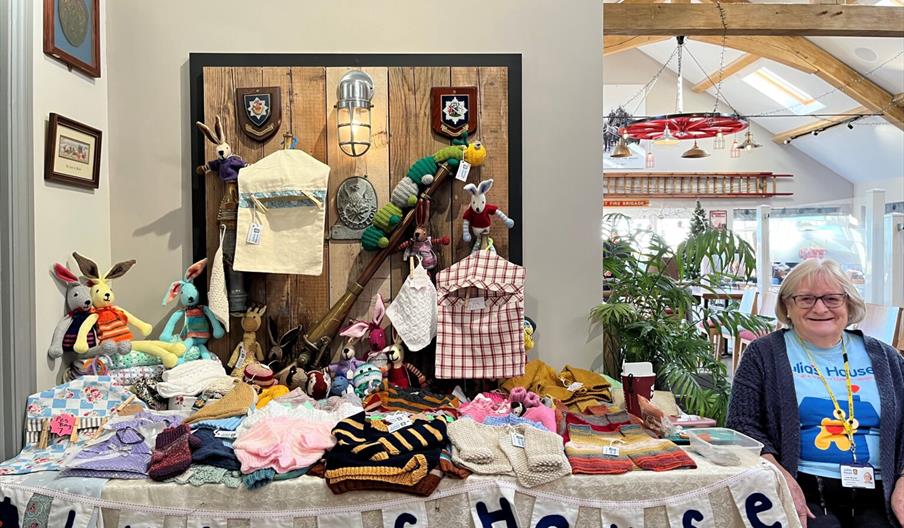 An image of a stall at Highland's End Maker's Market in aid of Julia's House
