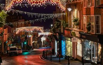 An image of Lyme Regis Christmas Lights