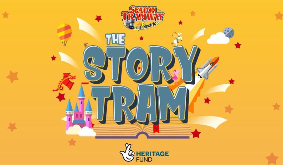 Image advertising the Story Tram event run by Seaton Tramway