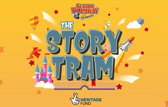 Image advertising the Story Tram event run by Seaton Tramway