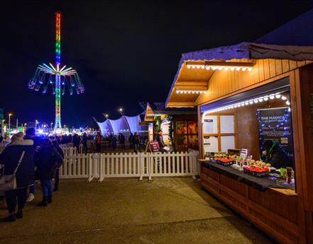 Star Flyer ride at Blackpool's Christmas by the sea