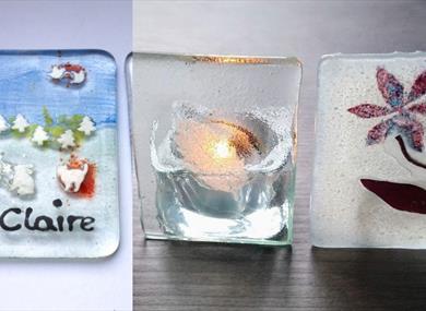 Fused Glass Coasters or Tealights Class