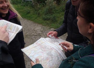Women only navigation: map and compass day