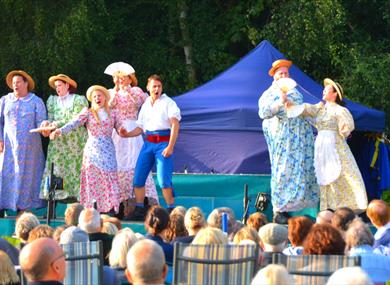 Cast during a performance