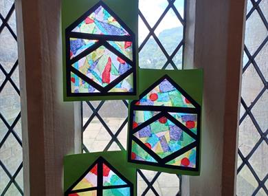Stylish Stained Glass at Gawthorpe Hall