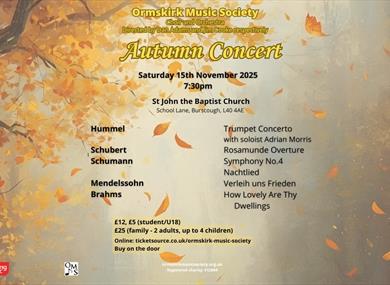 Ormskirk Music Society Autumn Concert