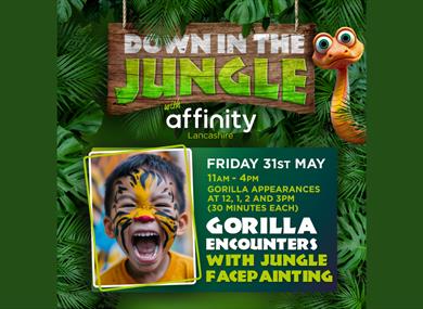 Gorilla Encounters with Jungle Face Painting at Affinity