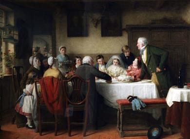 The Wedding Breakfast by Frederick Daniel Hardy