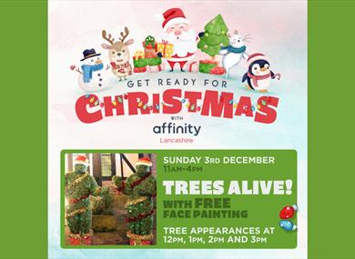 Meet the Living Christmas Trees with Free Face Painting