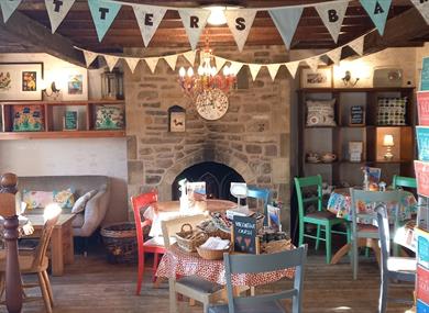 Potters Barn tearoom and gift shop area.