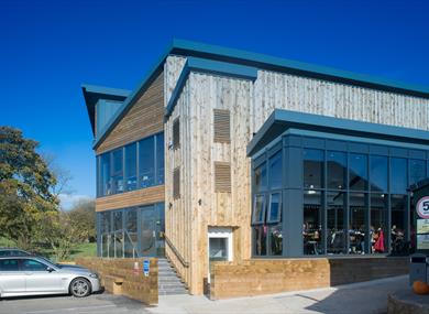Ladies enjoy a coffee and a catch up in the cafe.