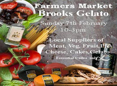 Farmers market promotional poster