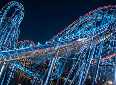 Pleasure beach at Night