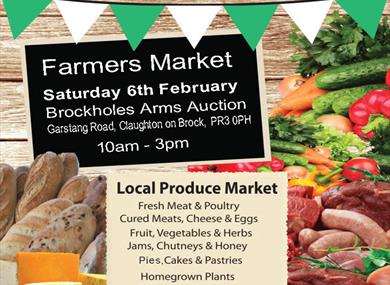 Farmers market advertising poster