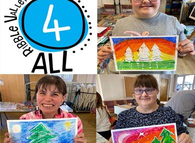 Ribble Valley Art4All Pop-up Christmas Display